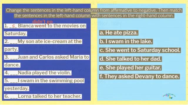 Lesson 35: The Simple Past Tense / Negative Statements смотреть онлайн