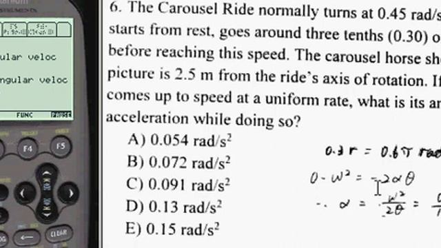 Finding Angular Acceleration, given rad/s and revolutions смотреть онлайн