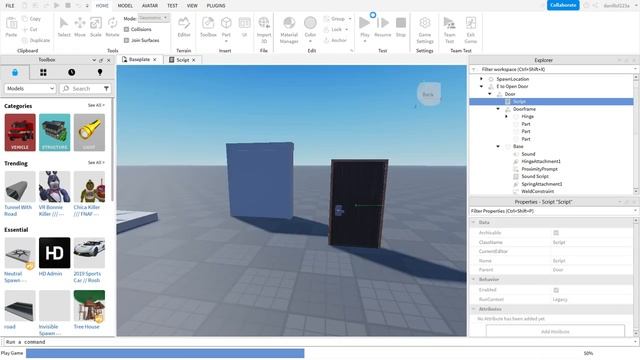 Как настроить дверь в Roblox Studio смотреть онлайн