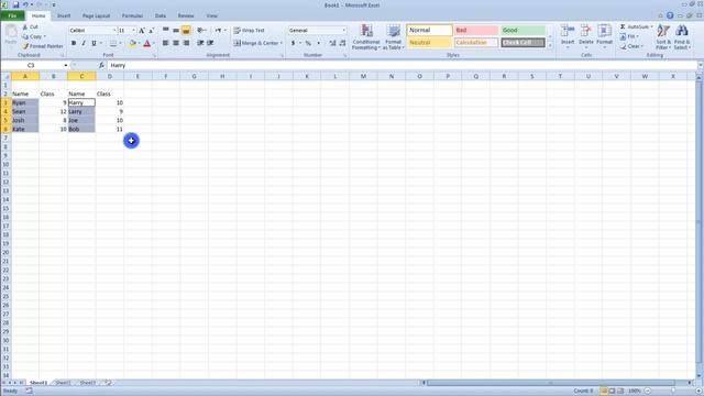 11.1 Selecting a Non-Contiguous Range - MS Excel (Urdu) - MS Office 2010 Tutorials смотреть онлайн