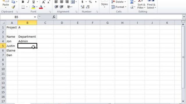 Excel 2010 Tutorial AutoComplete Microsoft Training Lesson 2.11
