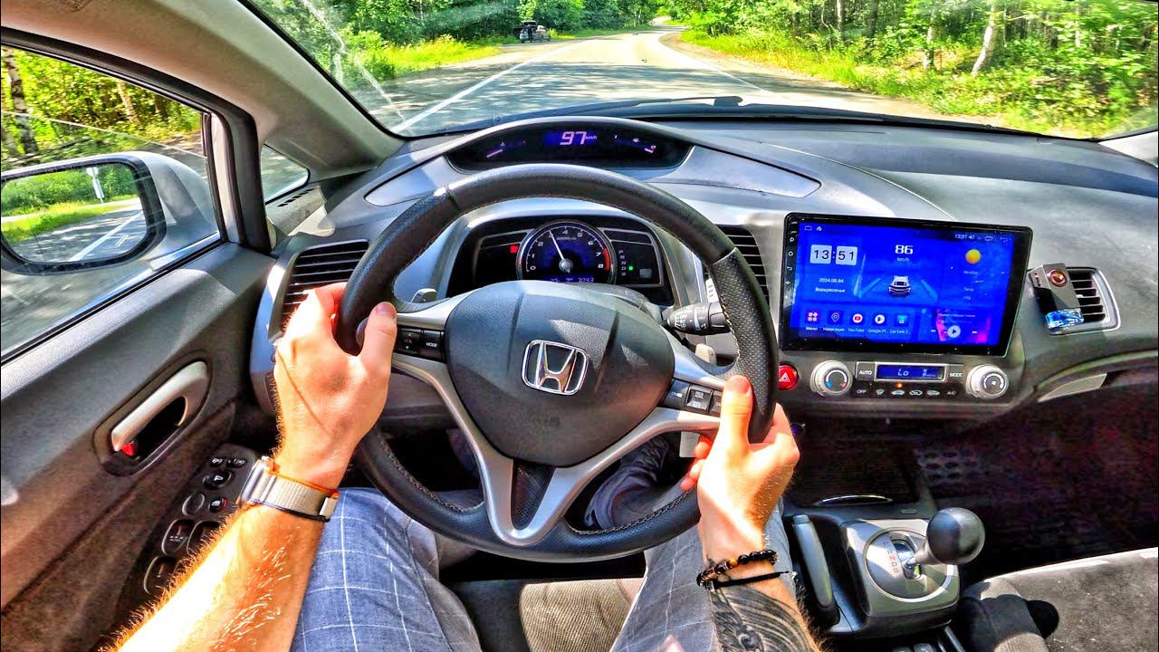 2008 Honda Civic 1.8 AT - ТЕСТ-ДРАЙВ ОТ ПЕРВОГО ЛИЦА смотреть онлайн