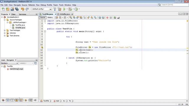 Java Tutorial for Beginners - 48 - Write to a text file смотреть онлайн