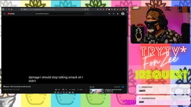minecraft NO0B first REACT technoBLADE bedwars 1000 winstreak (world record) смотреть онлайн