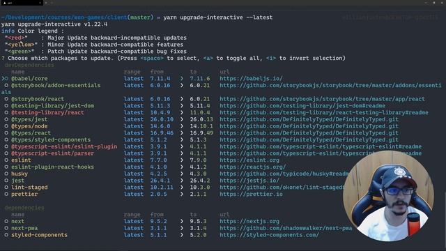 Atualizando dependências de forma interativa com Yarn смотреть онлайн