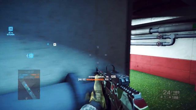 Battlefield 4 AK-12 Review, Laser Beam Of Death? (Battlefield 4 Gampllay/Commentary)