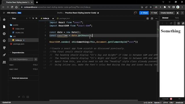 React Inline Styling and Practice | Thinking in React смотреть онлайн