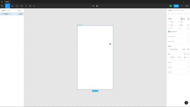 Figma Tutorial - Lesson 4 - Creating A New Design File Frames And Resizing Frames