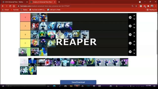 [AUT] EVERY ABILITY TIER LIST смотреть онлайн