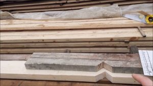 Временный коньковый прогон. Висячие стропила двухскатной крыши по шаблону.