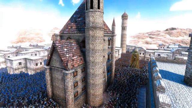 27 000 Рыцарей В Городе! Санта клаусы Против Пингвинов Ultimate Epic Battle Simulator смотреть онлайн
