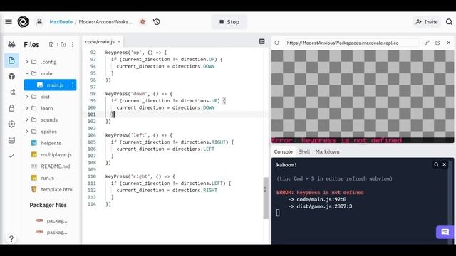 How to Build a Snake Game with Kaboom.js on Replit смотреть онлайн