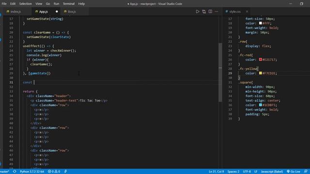 Tic tac toe using reactjs | tic tac toe react js | how to make tic tac toe using react js | react j смотреть онлайн