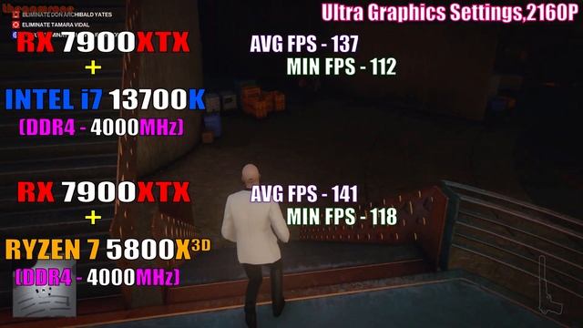 INTEL i7 13700K (DDR4) vs RYZEN 7 5800X3D (DDR4) || RX 7900XTX @24GB || смотреть онлайн