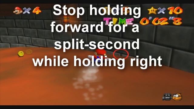 SM64 Princess Peach's Secret Slide shortcut tutorial (in 13.3s) смотреть онлайн
