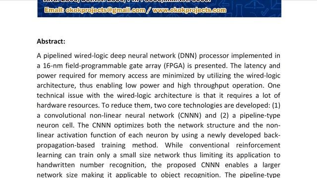 A 0 61 μJFrame Pipelined Wired logic DNN Processor in 16 nm FPGA Using Convolutional Non Linear Neu смотреть онлайн