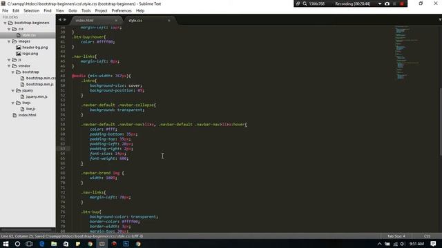 PSD to HTML - complete tutorial with Bootstrap Customization - Part 1 смотреть онлайн
