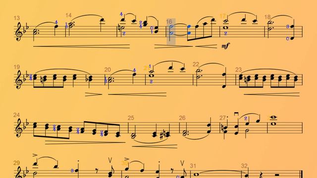 Wohlfahrt Op 45 Violin Etude no 53 ♩=40 смотреть онлайн
