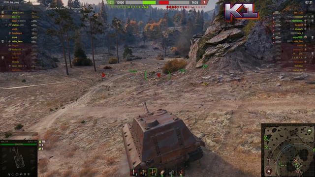 Jagdpanzer E 100.  ТЯЖЕЛЫЙ БОЙ НА карте КАРЕЛИЯ. World of Tanks