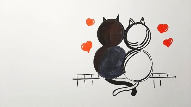 Рисунок из Цифры 8/ Как нарисовать Милый рисунок из двух восьмерок смотреть онлайн