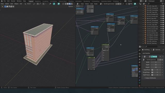 Blender: procedural buildings with geometry nodes fields | pt. 6 смотреть онлайн