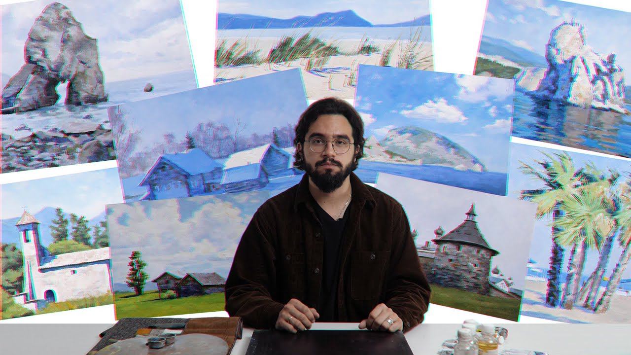 Промо онлайн-курса «Пейзажи маслом» смотреть онлайн