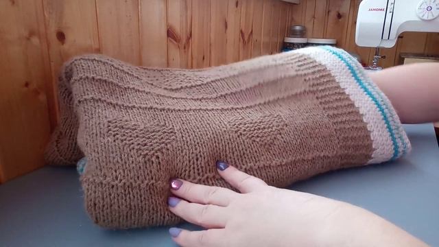 Вяжем из остатков/плед из верблюжьей шерсти. смотреть онлайн