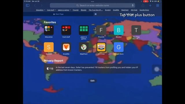 Tutorial: How to add a new tab in Safari смотреть онлайн