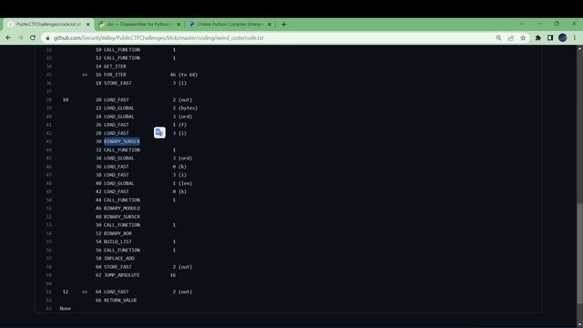 #python CTF-WALKTHROUGH (bytecode reversal) смотреть онлайн