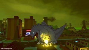 Baby Godzilla & Kong VS Mecha Godzilla Animation (1,2,3) - Coffin Dance Song Meme Cover