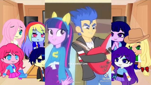 My Little Pony equestria girls//react TikTok //(gacha club ) смотреть онлайн