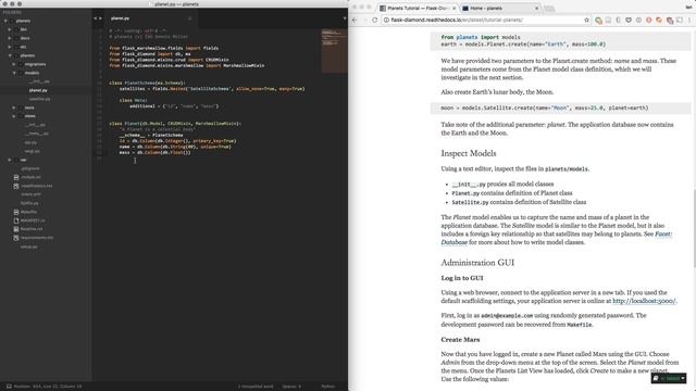 Flask-Diamond Planets Tutorial смотреть онлайн