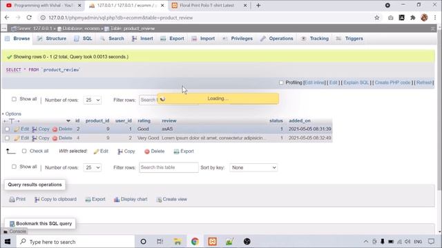 Step by step create an eCommerce website using PHP - Part 34 (Product Review Rating System) смотреть онлайн