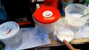 Покраска трёхслойной краской белый перламутр