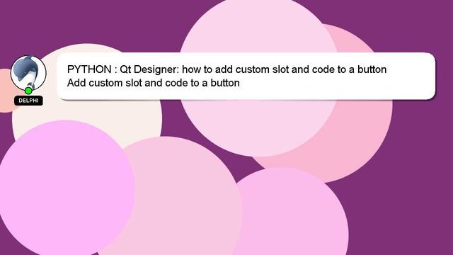 PYTHON : Qt Designer: how to add custom slot and code to a button смотреть онлайн
