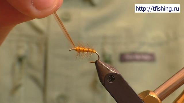 Вязание мушки ELK Hair Caddis Simple