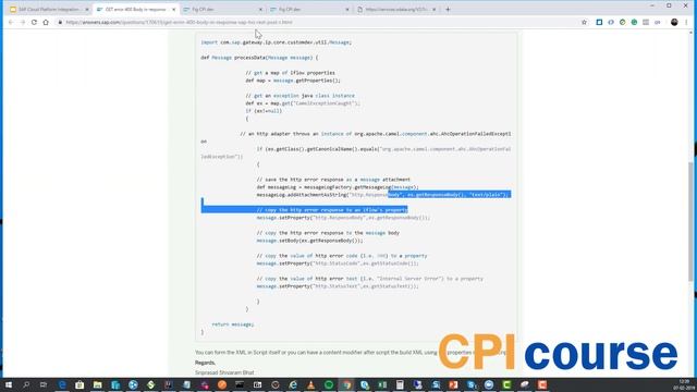 Free SAP CPI Course - Module 13: Error Handling смотреть онлайн