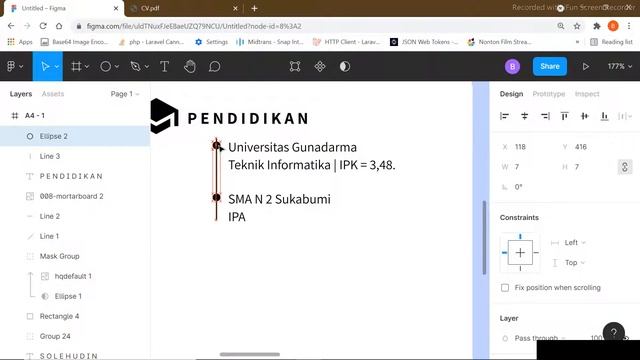 Cara Membuat Desain CV dengan Figma (Enak bangetttt) смотреть онлайн