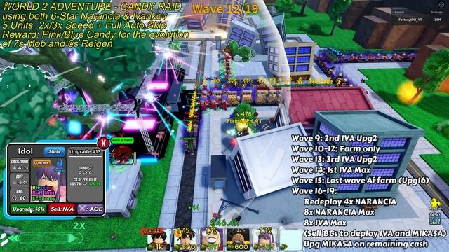Narancia & Ivankov Beating Candy Raid Amazingly Fast (No 7-Stars) | Roblox All Star Tower Defense смотреть онлайн