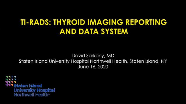 Scrotal Ultrasound: "Can't Miss" Diagnoses & ACR TI-RADS: Thyroid Imaging Reporting and Data System смотреть онлайн