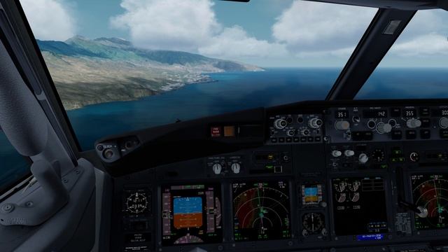P3Dv4 - Offset NDB Approach into La Palma смотреть онлайн