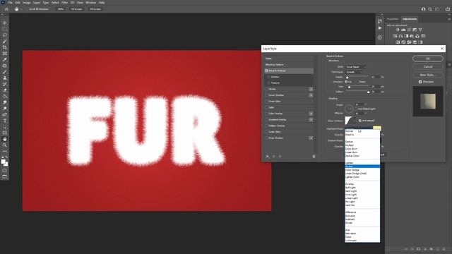 Create a Fur Action Text Effect in Photoshop смотреть онлайн