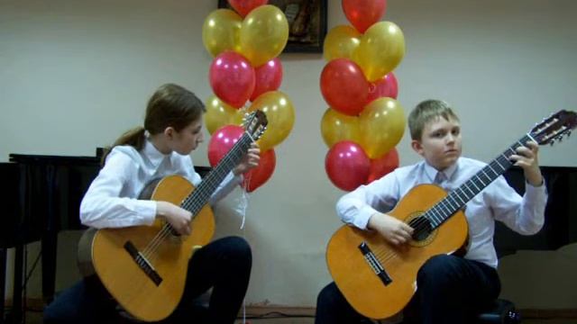 К.Ризутти "Милонга". Исп. дуэт гитаристов "Доминанта" Екатерина Онищенко и Денис Корниенко смотреть онлайн