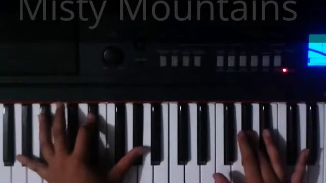 Misty Mountains (The Dwarves' Song), "The Hobbit" [piano cover] смотреть онлайн