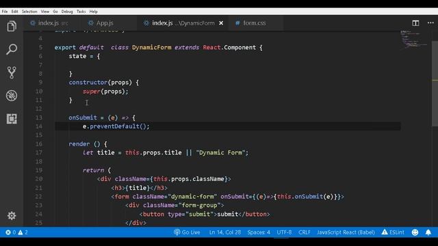 ReactJS dynamic json form component tutorial from scratch смотреть онлайн