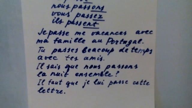 Французский язык.Глагол passer смотреть онлайн