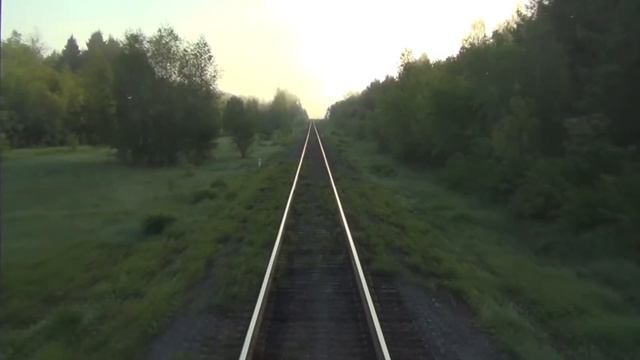 Линия Амзя - Нефтекамск из тамбура пригородного поезда смотреть онлайн