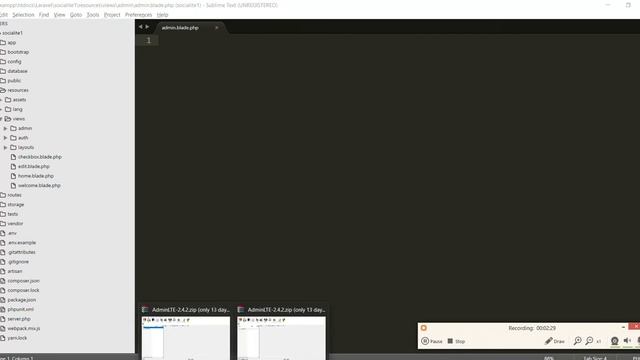Laravel 5.5 - Integrate Admin LTE - part 1 смотреть онлайн