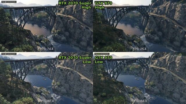 GTA V: RTX 2070 SUPER vs GTX 970 @1080p смотреть онлайн