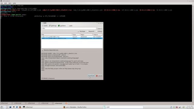USM Unified slackware package manager смотреть онлайн